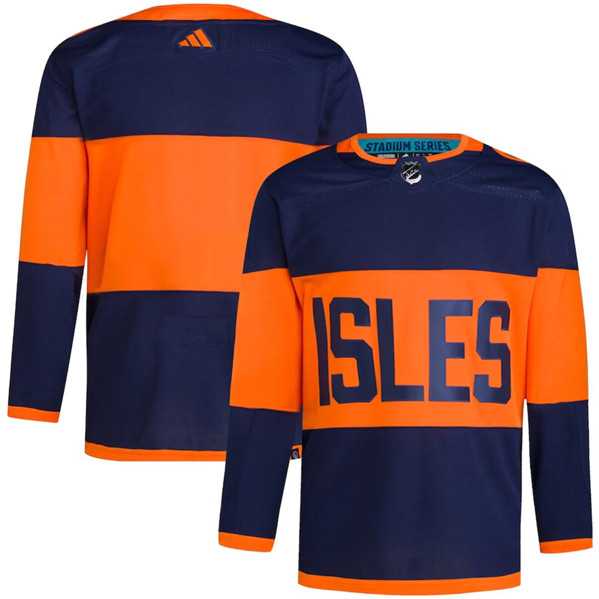 Men's New York Islanders Blank Navy 2024 Stadium Series Stitched Jersey Dzhi
